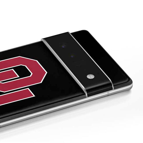University of Oklahoma Sooners Black Google Pixel 6 Skin